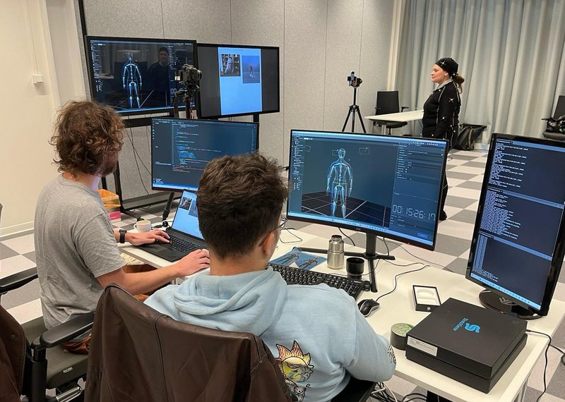 A recording session in the 3D-LEX laboratory